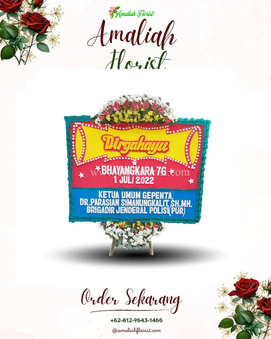 Papan Bunga HUT Ulang Tahun Sambeng